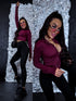 Elastic jacket "PILATES" - BORDO